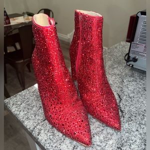 Betsy Johnson Rhinestone Booties